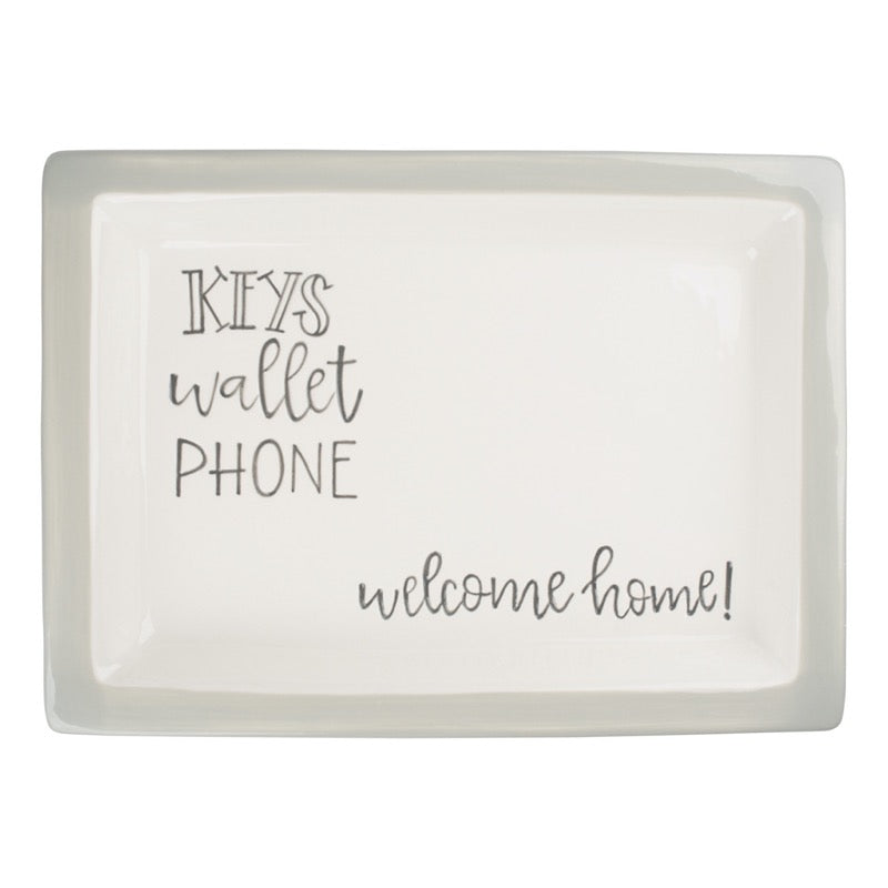 Stylish Key Holder & Phone Tray - Organize Keys, Wallet, Phone - Perfect for Entryway, Bedside, Office Desk (Modern Home Decor Accessory)