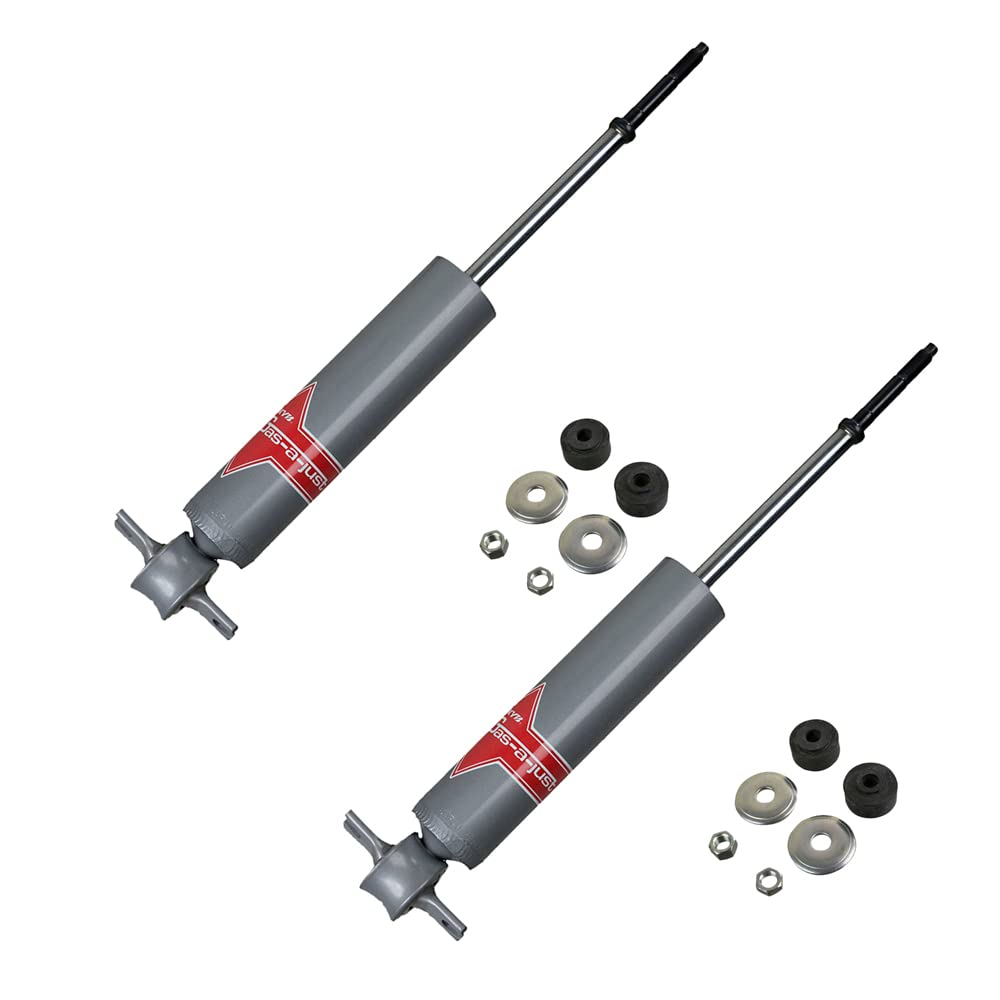 BuyAutoParts 77-61362AU New Pair Front Gas-A-Just Shocks & Struts for Chevy S10, S10 Blazer & GMC S15 - Heavy Duty Suspension Upgrade for Off-Roading, Towing & Smooth Ride