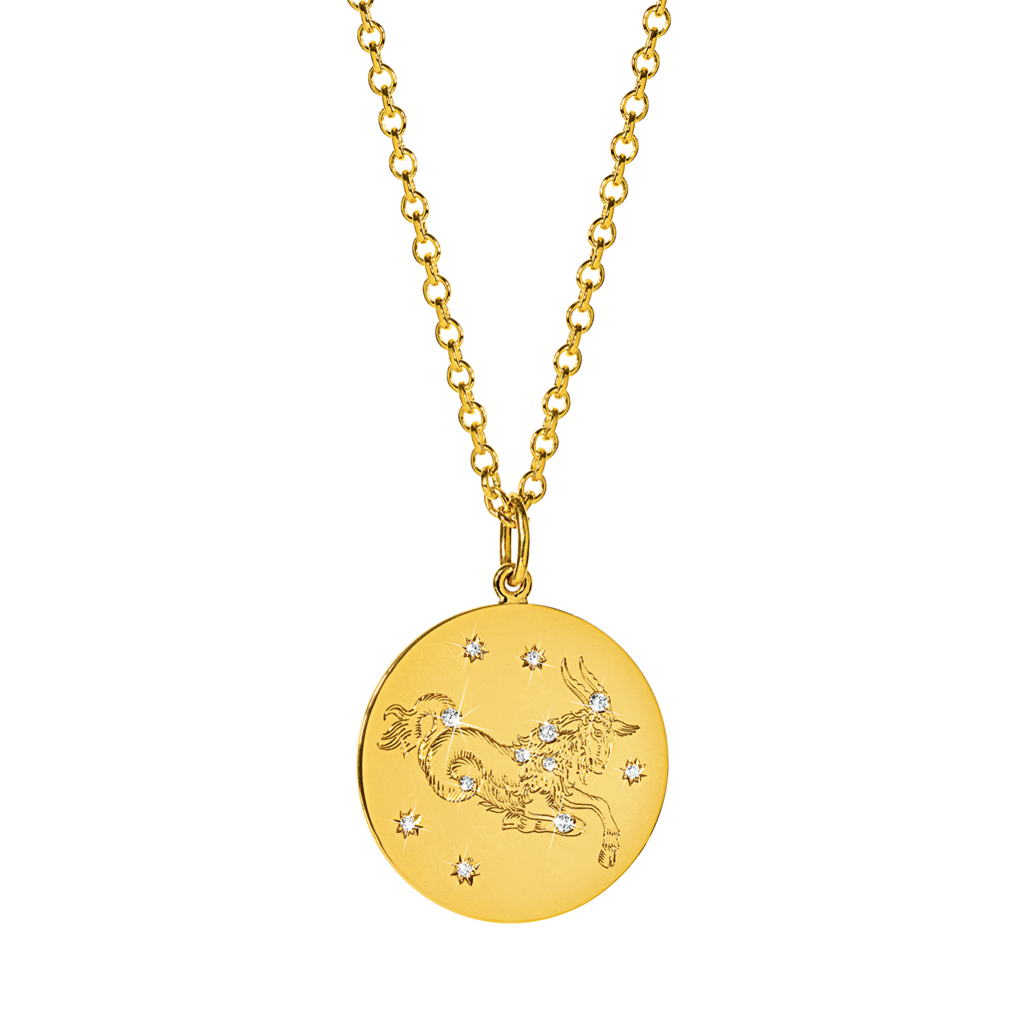 Capricorn Zodiac Pendant Necklace - Sterling Silver Horoscope Jewelry Gift for Women | Perfect for Birthday, Anniversary & Everyday Wear