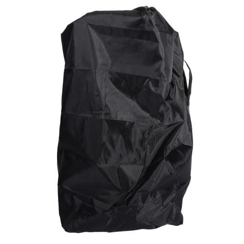 Foldable Oxford Black Baby Car Carry Bag - Dirt-Resistant, Adjustable Infant Travel Car Bag for Strollers, Shopping Carts, and Airplane Travel