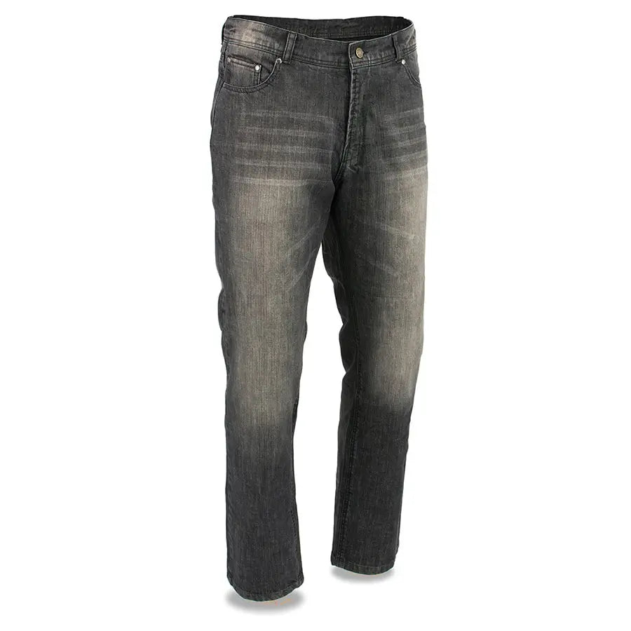 Milwaukee Leather Men's Reinforced Denim Jeans - Durable Work Pants for Construction, Motorcycle Riding & Outdoor Activities