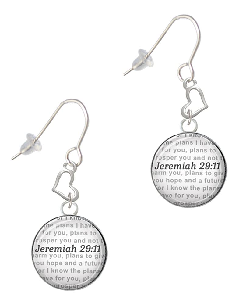 Silver Heart French Earrings for Women - Elegant & Romantic Gift
