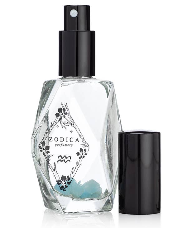 Aquarius Zodiac Perfume with Crystal Infusion - Natural Scent for Women | Perfect for Daily Wear, Special Occasions & Aromatherapy