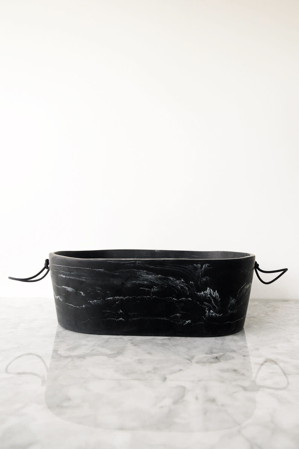 Monica Calderon Studio Magnum Champagne Bucket - Black Marble Ice Wine Cooler for Weddings, Parties & Luxury Home Decor | CDMX Design