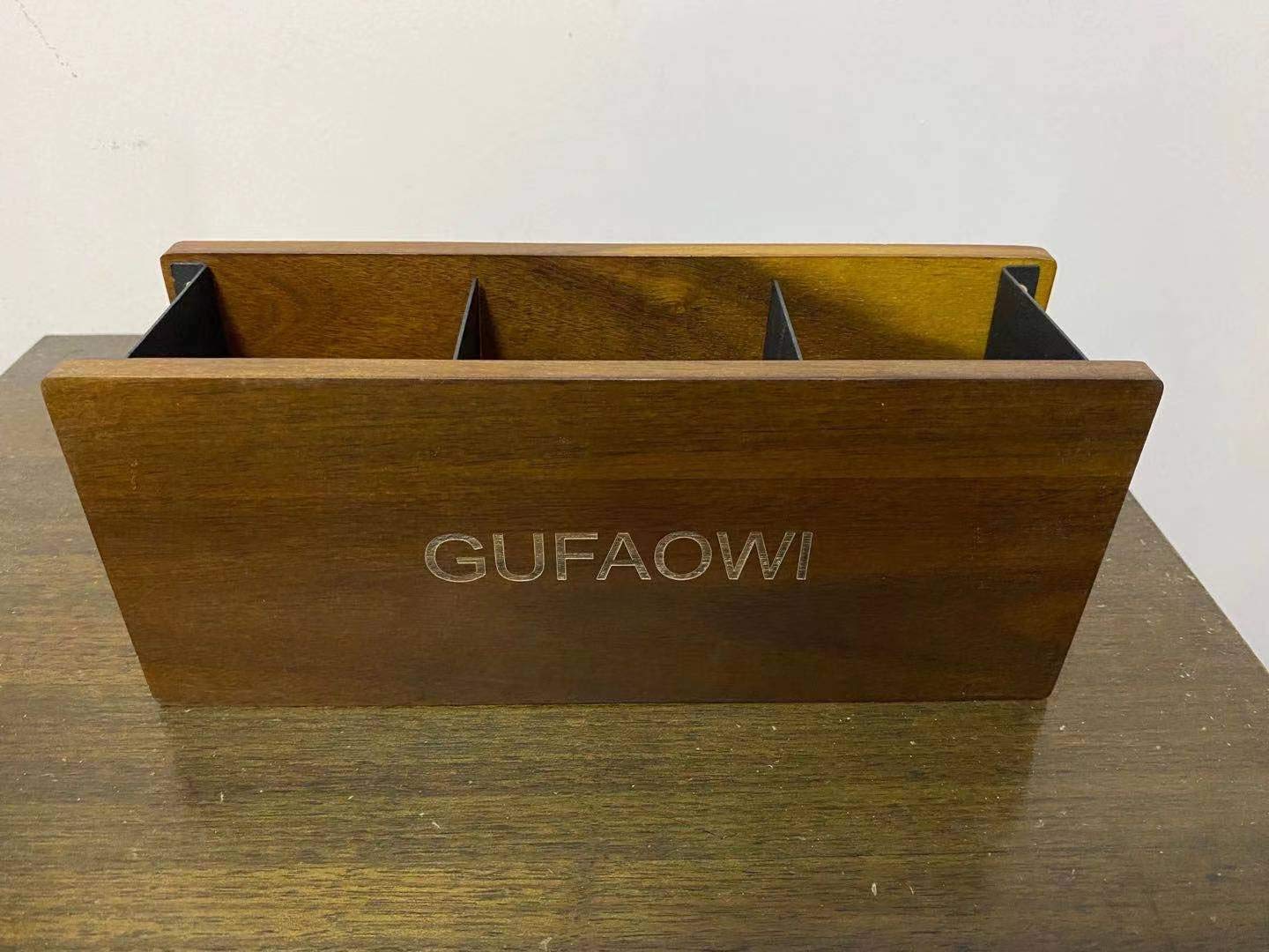 GUFAOWI Wooden Desktop Organizer - Premium Tabletop Storage for Office & Home Use | Perfect for Pens, Papers, and Office Supplies Organization