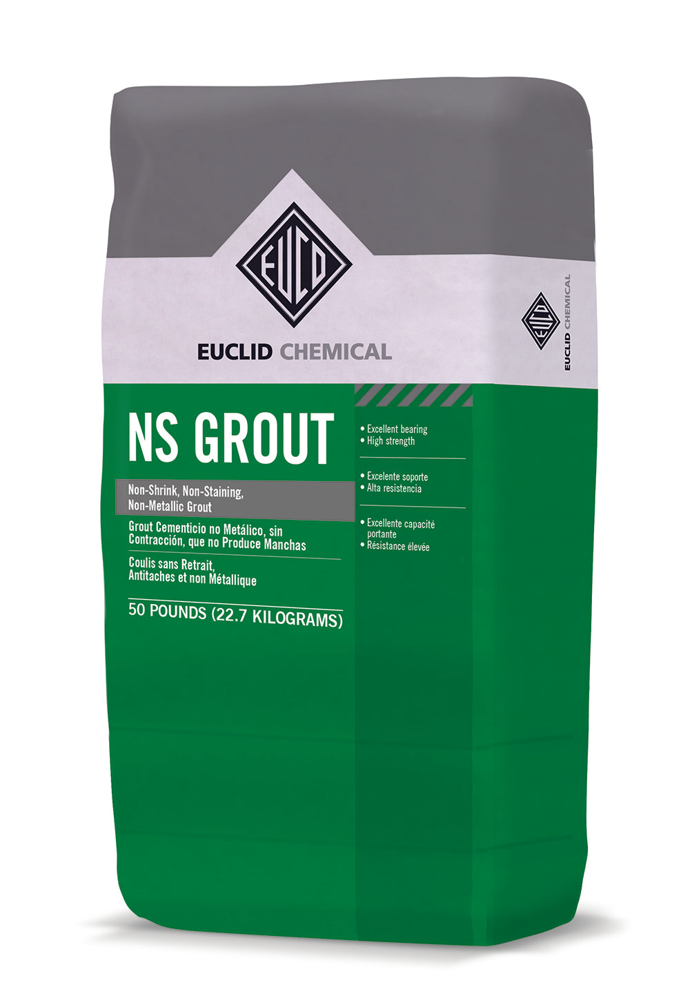 50 lb. Non-Shrink Grout by Euclid - High-Strength Construction Grout for Concrete Repair, Floor Leveling & Structural Support | Ideal for Industrial, Commercial & DIY Projects