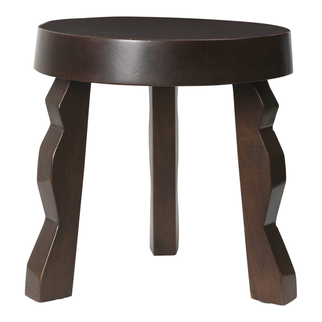 Ferm Living Faye Stool - Modern Scandinavian Wooden Stool for Home Decor, Living Room, Bedroom & Office | Durable & Stylish Seating Solution