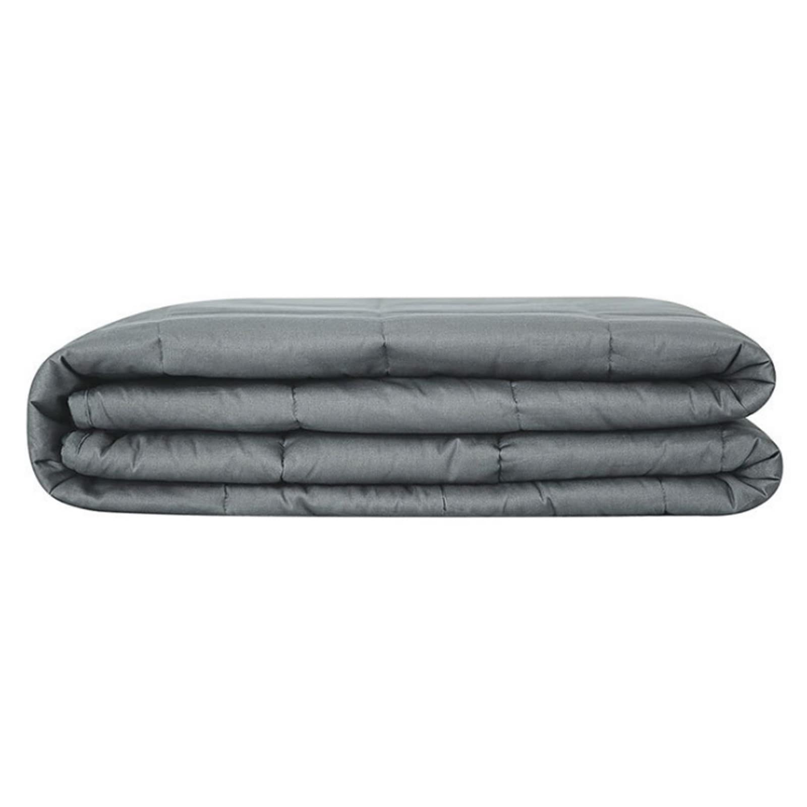 Premium Weighted Blanket for Adults & Kids - Twin Size 5lbs Cooling & Warming Heavy Blanket with Breathable Cotton & Micro Glass Beads (Light Gray, 91x120cm/35.8x47.2in) - Perfect for Anxiety Relief, Stress Reduction, and Better Sleep