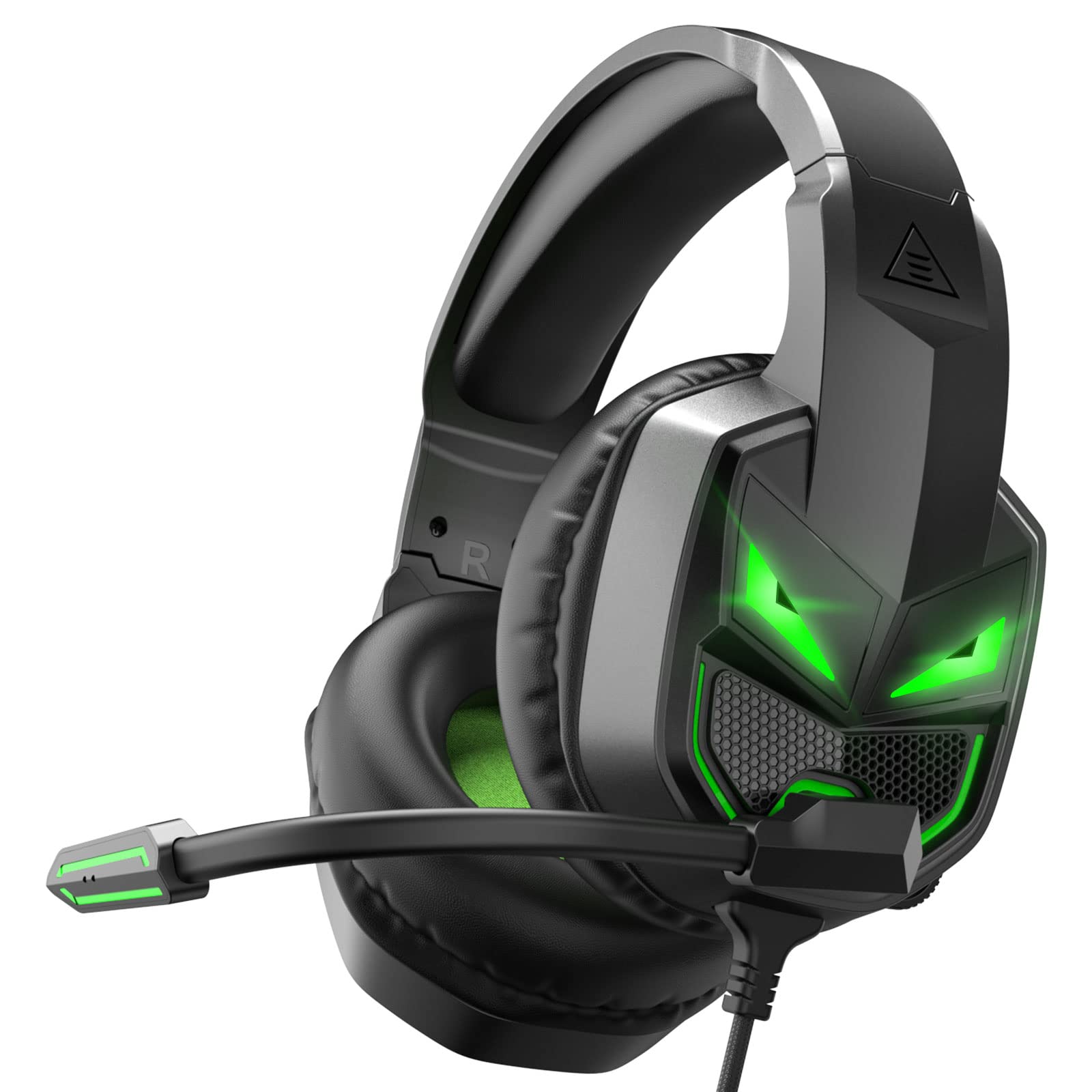 EKSA Fenrir S Gaming Headset with Microphone - 50mm Drivers, Noise Cancelling Mic, RGB Lighting & Memory Foam Ear Pads for PC, PS5, Xbox, Switch - Perfect for Competitive Gaming & Online Streaming