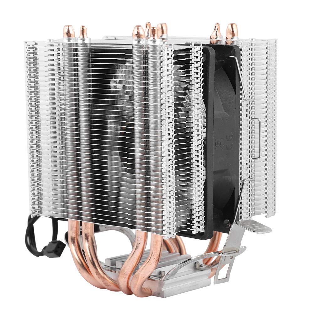 Wendry CPU Cooler with 4 Heat Pipes - High Performance Aluminum Heatsink for Intel LGA & AMD (1366/1155/775) - U-Shaped Heat Pipe Design, Efficient Cooling with Low Power Consumption - Ideal for Gaming PCs, Workstations & Overclocking