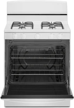 Amana AGR4203MNW 30 Inch Gas Range with Easy Clean Glass Door - Perfect for Home Kitchens & Small Restaurants