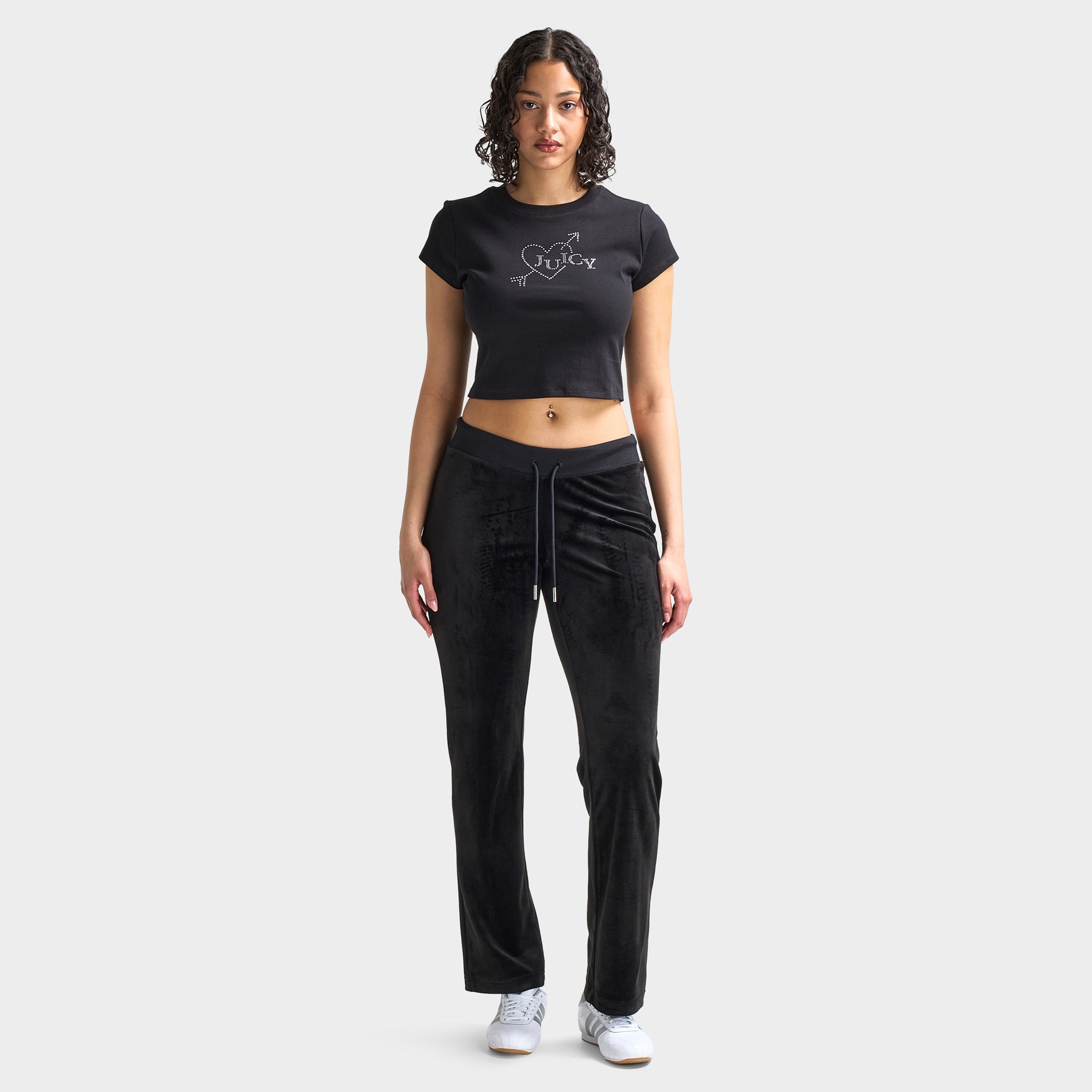 Juicy Couture Women's Valentine's Day Graphic Baby Tee - Soft Cotton Casual T-Shirt for Women | Perfect for Date Nights, Girls' Trips & Casual Outings