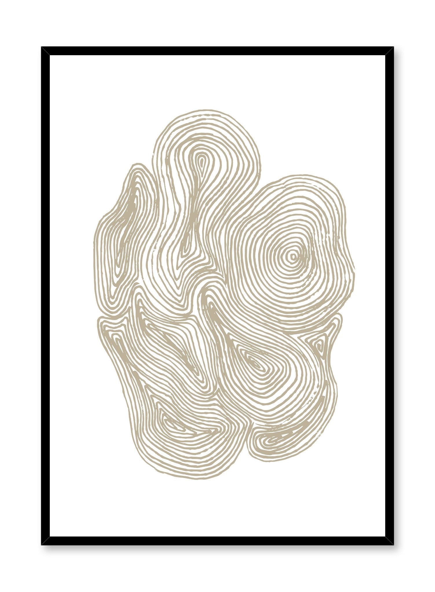 Cluster of Swirls Abstract Art Poster - Modern Wall Decor for Living Room, Bedroom & Office - Unique Home Decor Gift Idea
