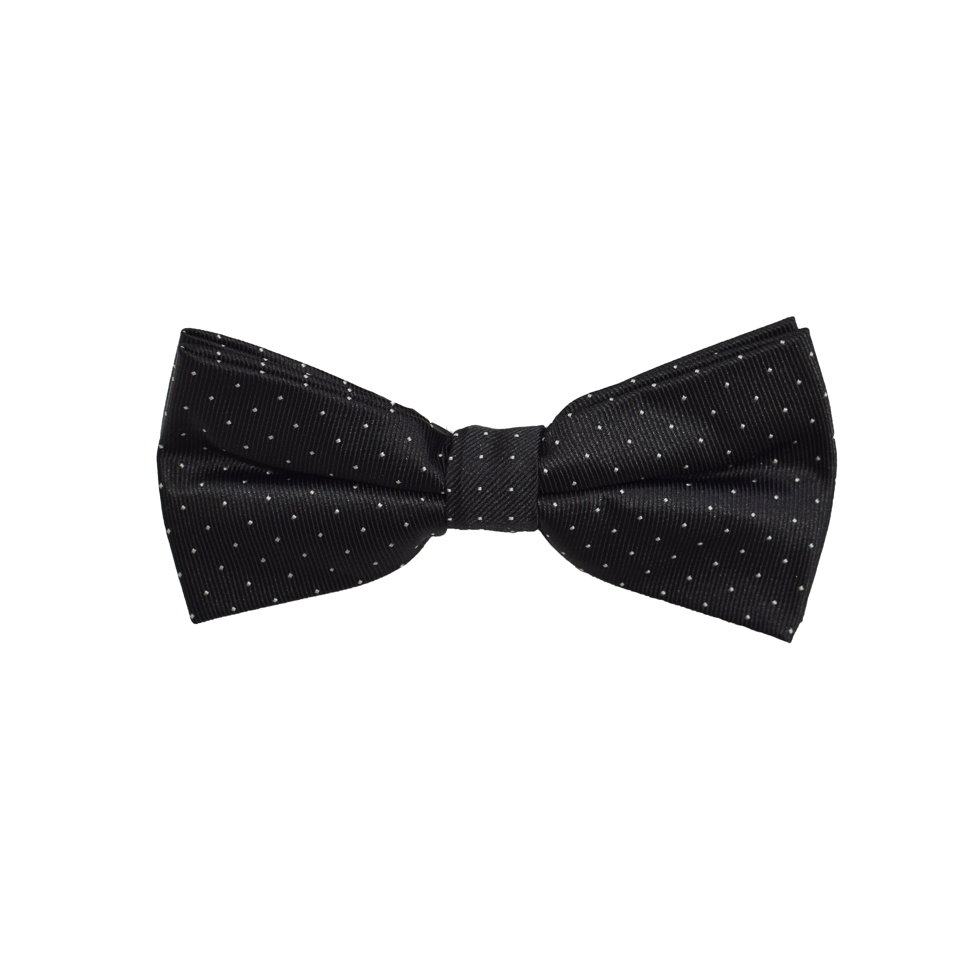 Elegant Black Micro Polkadot Bow Tie for Men - Perfect for Weddings, Parties & Formal Events