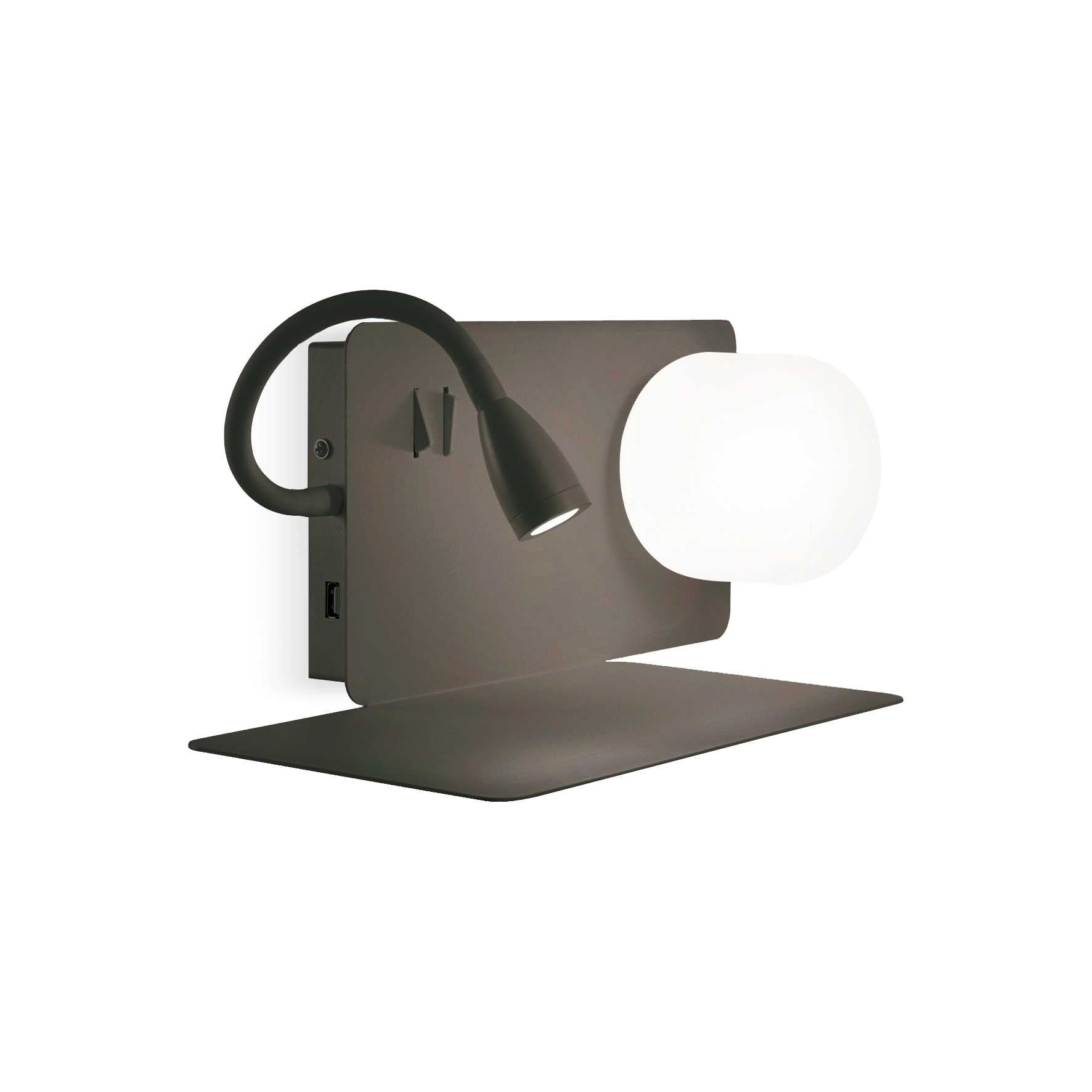 Modern Book Wall Light - Left/Right Mount - White/Black Finish - Perfect for Bedroom, Living Room & Study Reading Nook Lighting
