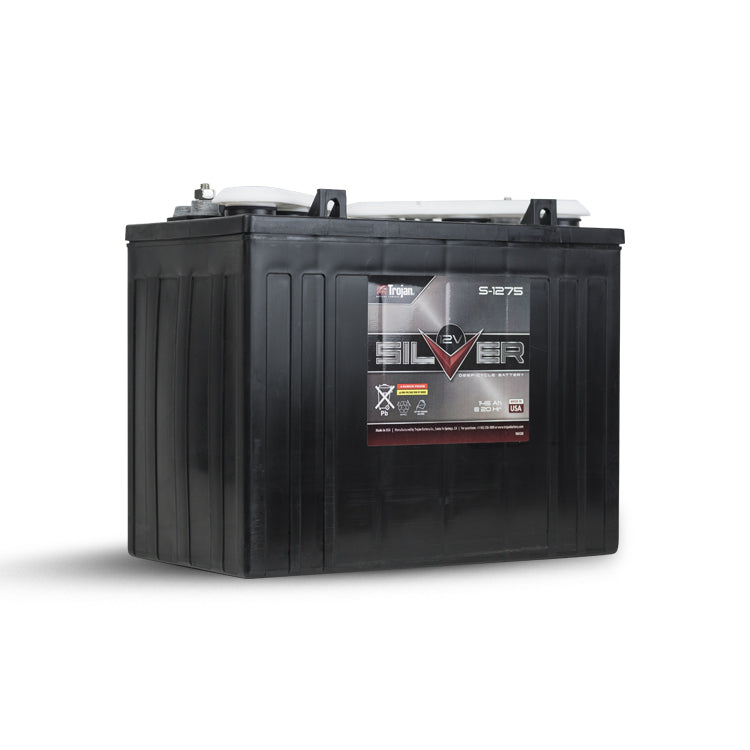 Trojan T 1275 12V 145Ah Deep Cycle Marine Battery - Premium AGM Battery for RV, Boat, Solar Power & Off-Grid Applications