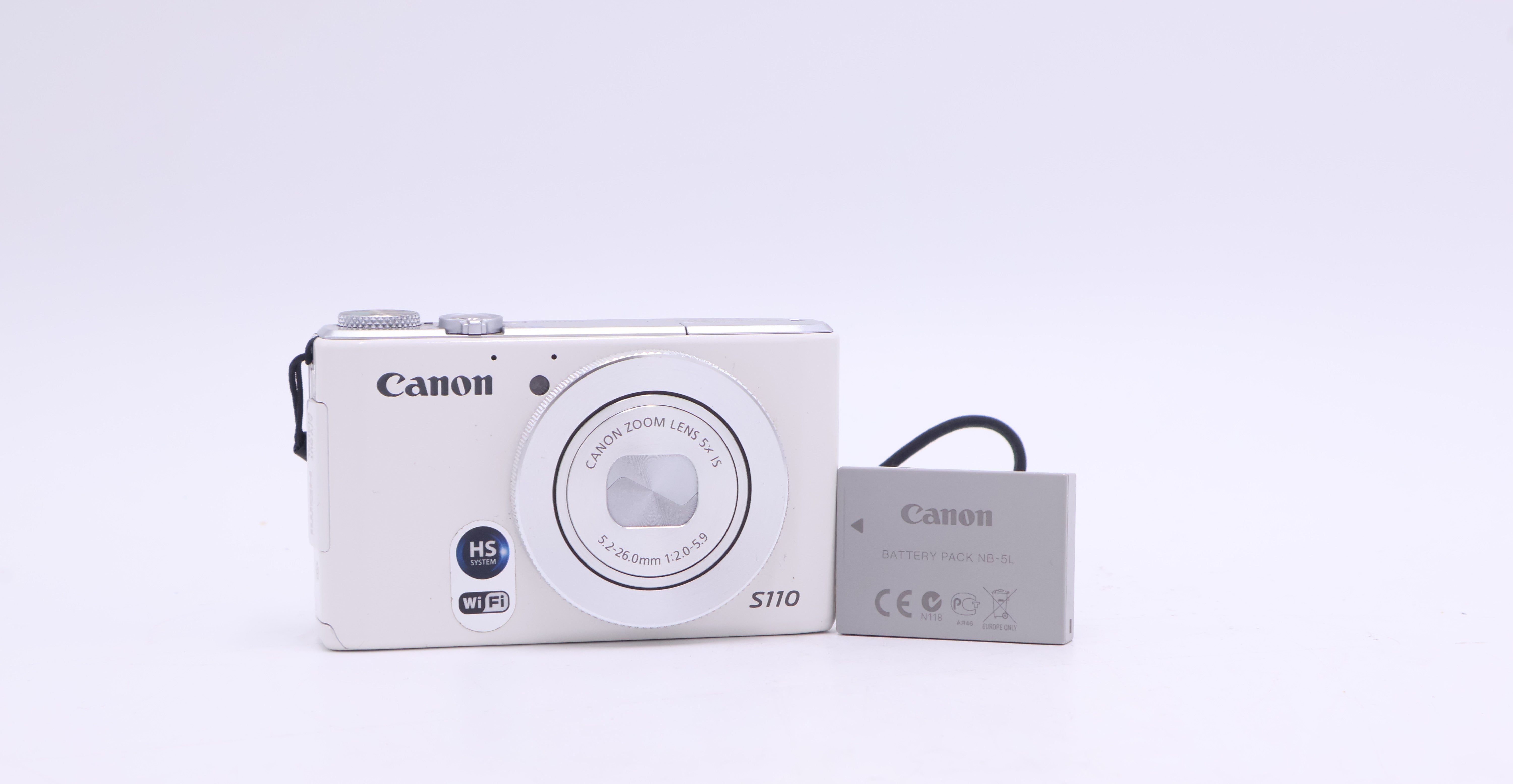 Canon PowerShot S110 12.1MP Digital Camera with 5x Optical Zoom, f/2.0 Lens & 3.0