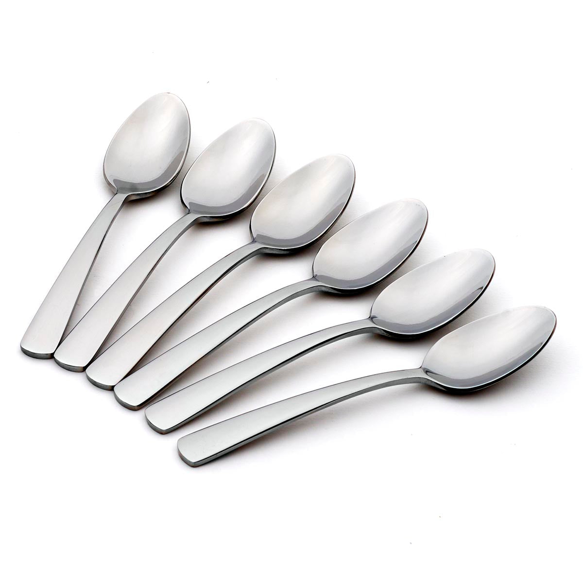 Premium Stainless Steel Dinner Spoon Set of 6 - Elegant Flatware for Dining, Restaurant & Home Use - Dishwasher Safe Utensils for Everyday Meals, Parties & Gifts