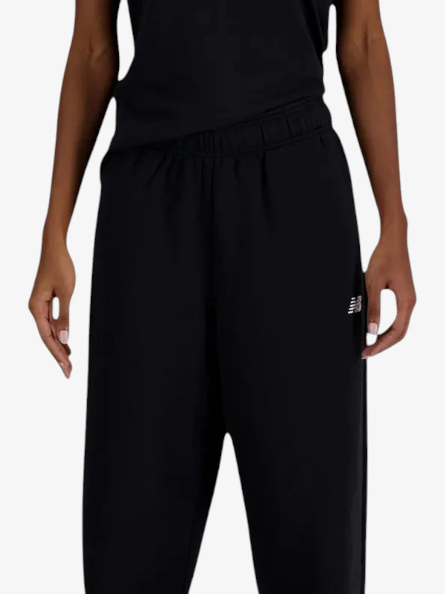 New Balance Women's Sport Essentials Jogger Pants - Black | Comfortable & Stylish Casual Wear for Running, Gym & Everyday Use