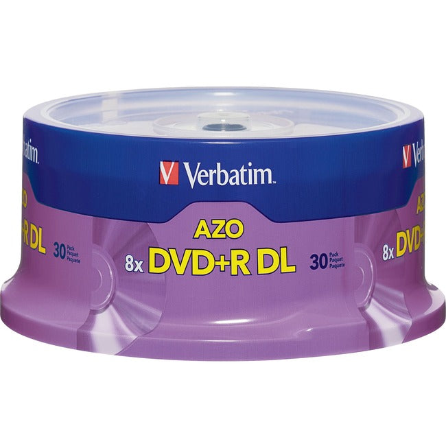 30-Pack DVD+R DL 8.5GB 8X Speed Blank Recordable Discs - High-Quality for Data Backup, Video Storage & Media Archiving