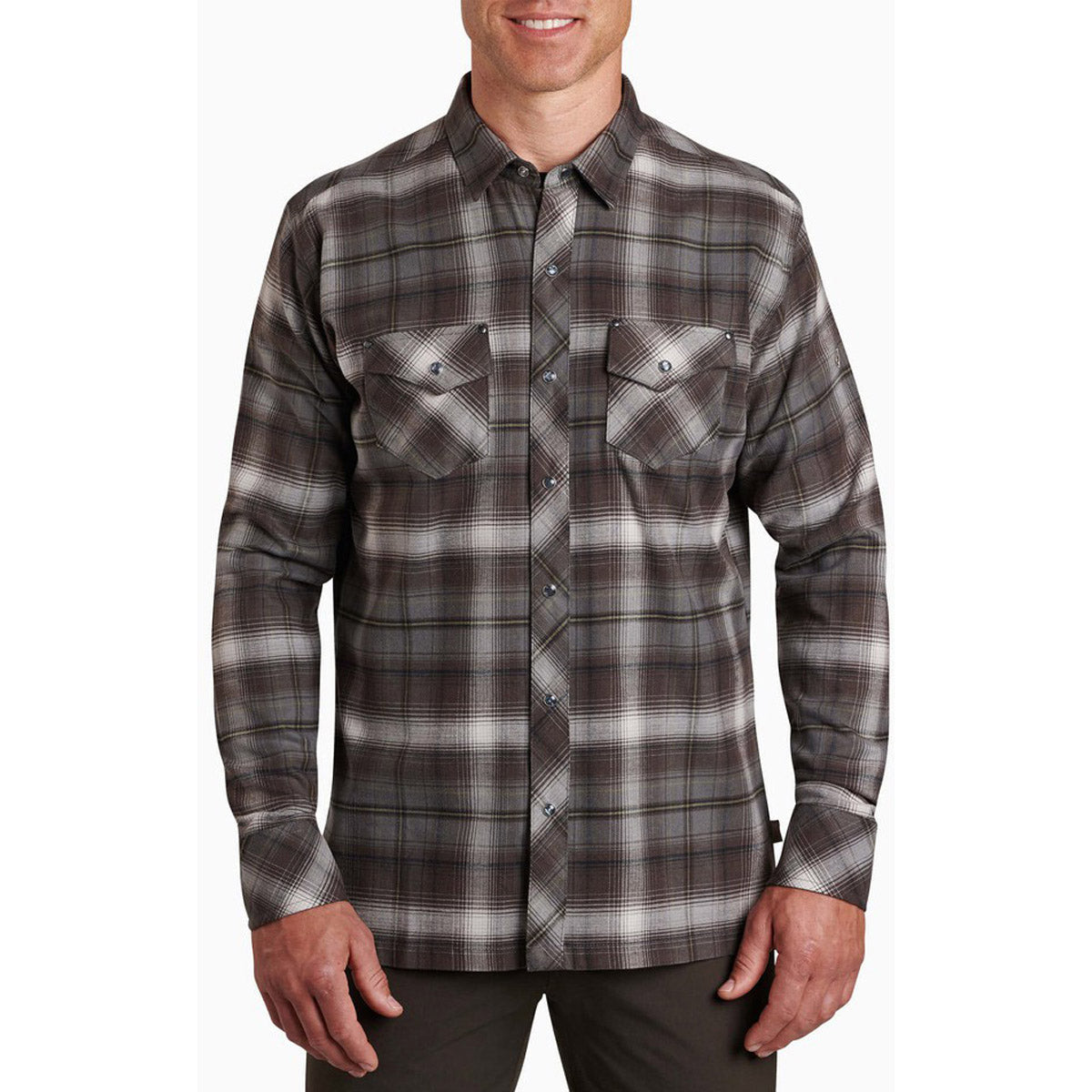 Men's Lowdown Flannel Long Sleeve Shirt - Soft & Comfortable Plaid Button-Up for Casual Wear & Outdoor Activities
