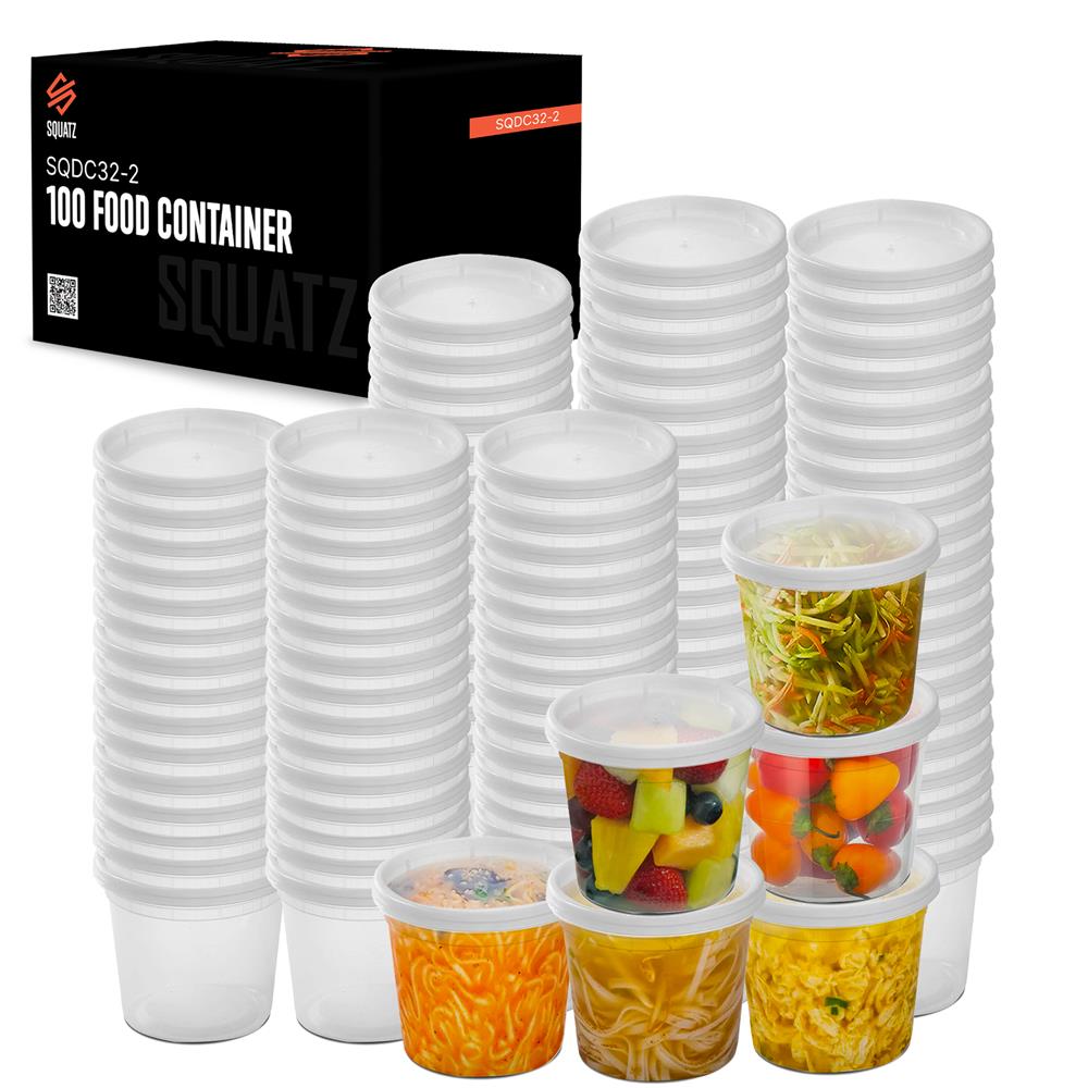 Microwave Safe Soup Container with Lid - BPA Free Leak Proof Bowls for Hot Food Storage, Meal Prep & Office Lunch - 16 oz, 2 Pack