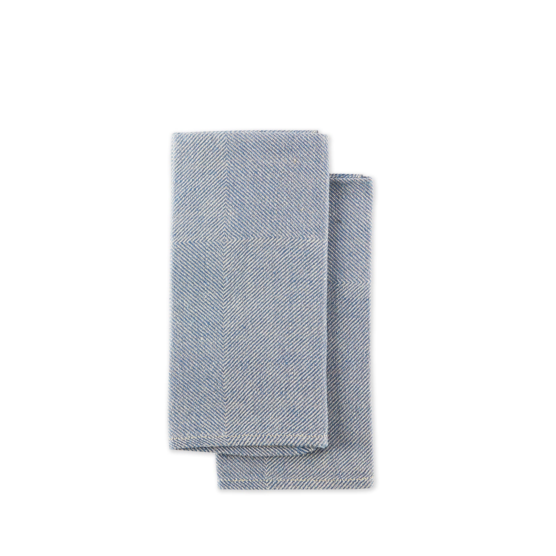 Premium Blue Kypert Napkins - Set of 2 Soft Absorbent Cloth Napkins for Fine Dining, Dinner Parties & Everyday Use