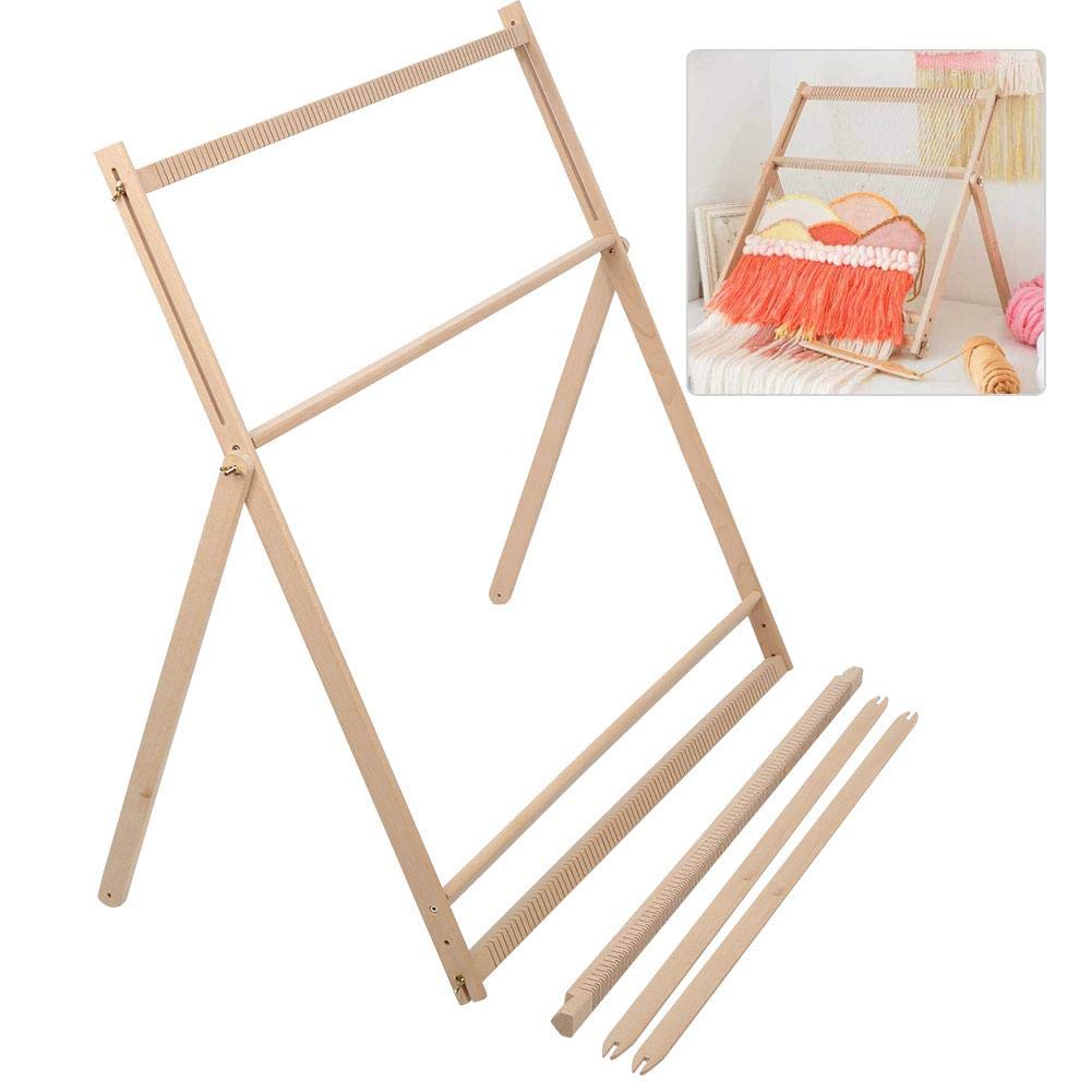 Wooden Multi-Craft Weaving Loom with Stand - DIY Hand Knitting Frame for Tapestry, Wool & Yarn Crafts - Perfect for Kids, Girls & Beginners - Home Decor & Gift Making Tool