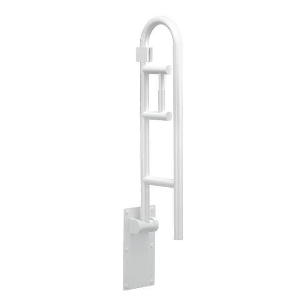 Moen Glacier R8962FDW 30-Inch Flip Up Grab Bar - ADA Compliant Bathroom Safety Handle for Shower, Bathtub, and Toilet Accessibility