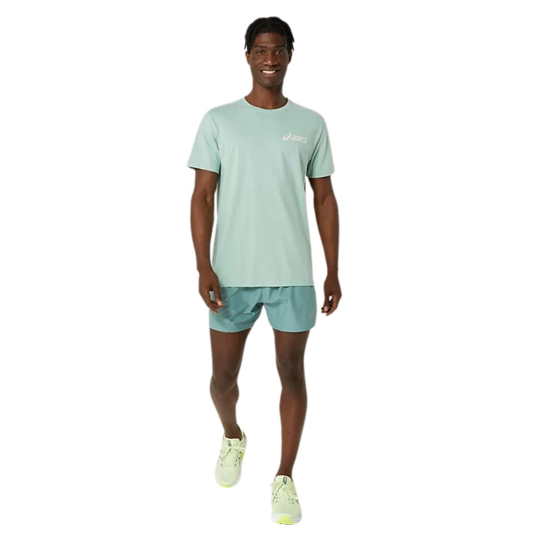ASICS Men's Chest Logo T-Shirt - Soft Cotton Short Sleeve Tee for Casual Wear, Gym & Everyday Comfort