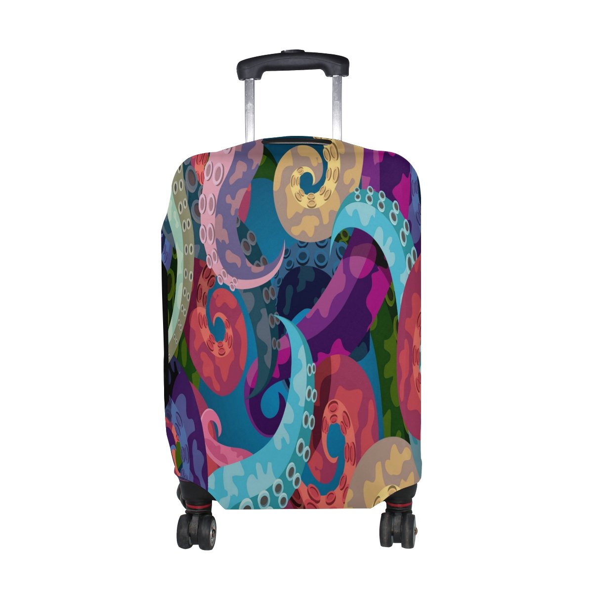 ALAZA Waterproof Octopus Travel Luggage Cover - Durable Suitcase Protector for Airlines (Fits Most 20-28 Inch Checked Bags) - Perfect for Vacation Trips & Air Travel