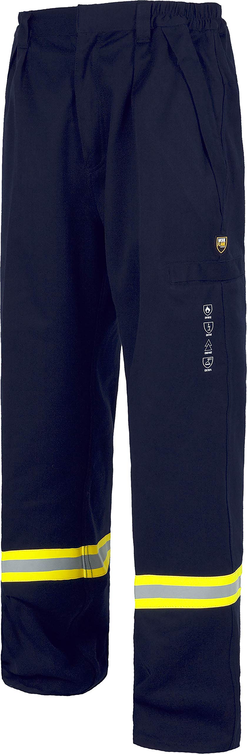 Men's Work Team Pants - Acrylic Moda Fabric, Cotton & Anti-Static - EN11612, EN11611, EN1149, EN61482 Certified - Durable Workwear for Construction, Electrical & Industrial Safety