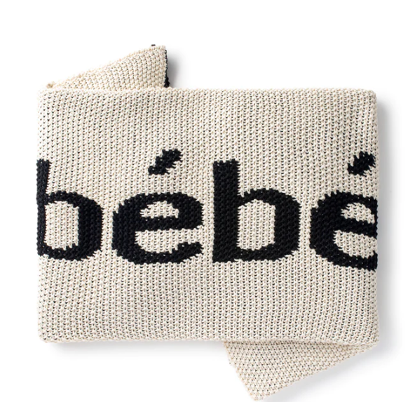 DOMANI HOME BEBE Knit Baby Blanket - Ultra Soft Organic Cotton, Breathable & Lightweight (One Size) - Perfect for Nursery, Swaddling, Stroller & Gift Giving