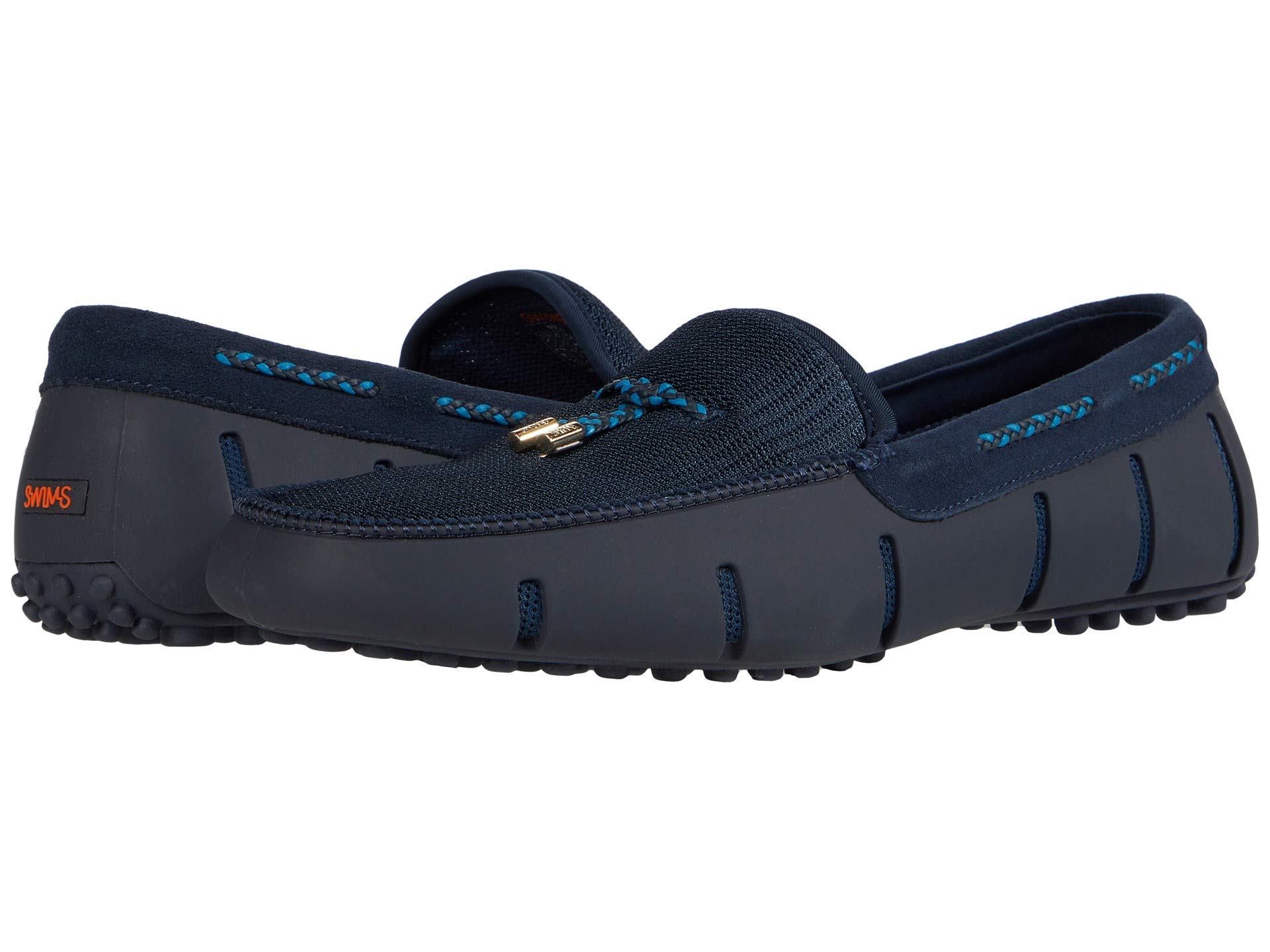 SWIMS Lux Tassel Loafer Driver Shoes for Men - Navy Blue Size 10.5 M - Comfortable Slip-On Loafers for Casual Wear, Office & Driving