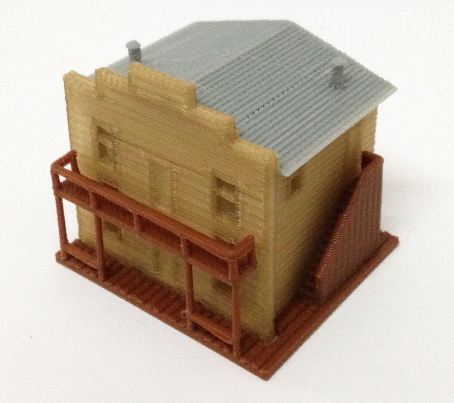 Outland Models Old West Saloon & Shop N Scale Train Railway Layout Building Kit – Perfect for Model Train Enthusiasts & Western-Themed Dioramas