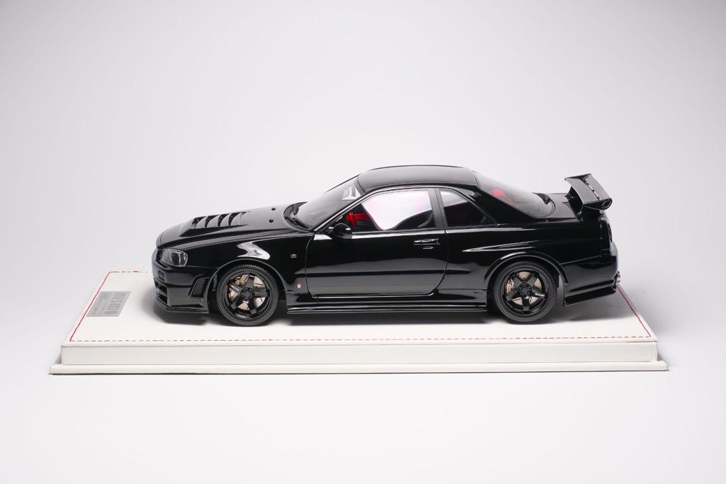 1:18 Scale Nissan Skyline R34 Z Tune Diecast Model Car - Black Pearl Finish | Collectible Car Display for Enthusiasts & Perfect Gift for Car Lovers