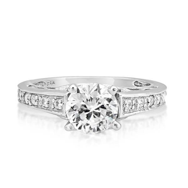 Elegant Channel Engagement Wedding Ring Set for Women - Diamond Bridal Jewelry for Proposals, Anniversaries & Special Occasions