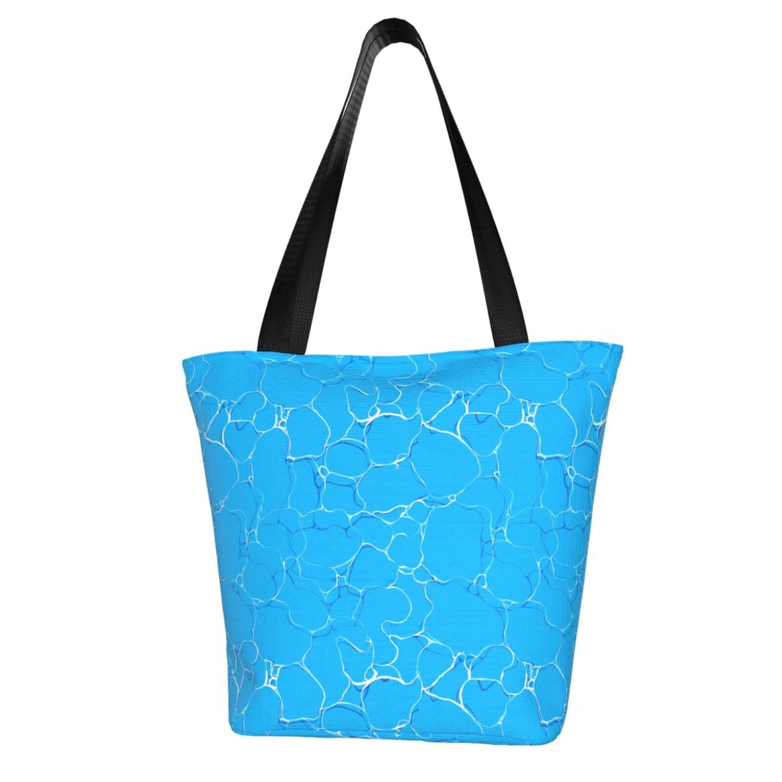 Eco-Friendly Reusable Women's Tote Bag for Shopping - Grey Love Print Casual Ladies Shoulder Bag | Perfect for Groceries, Beach Trips & Daily Use