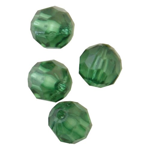 10mm Calcutta Rigging Beads - Pack of 20 Green Fishing Beads for Saltwater & Freshwater Fishing - Perfect for Rigging, Fly Tying, and Tackle Making