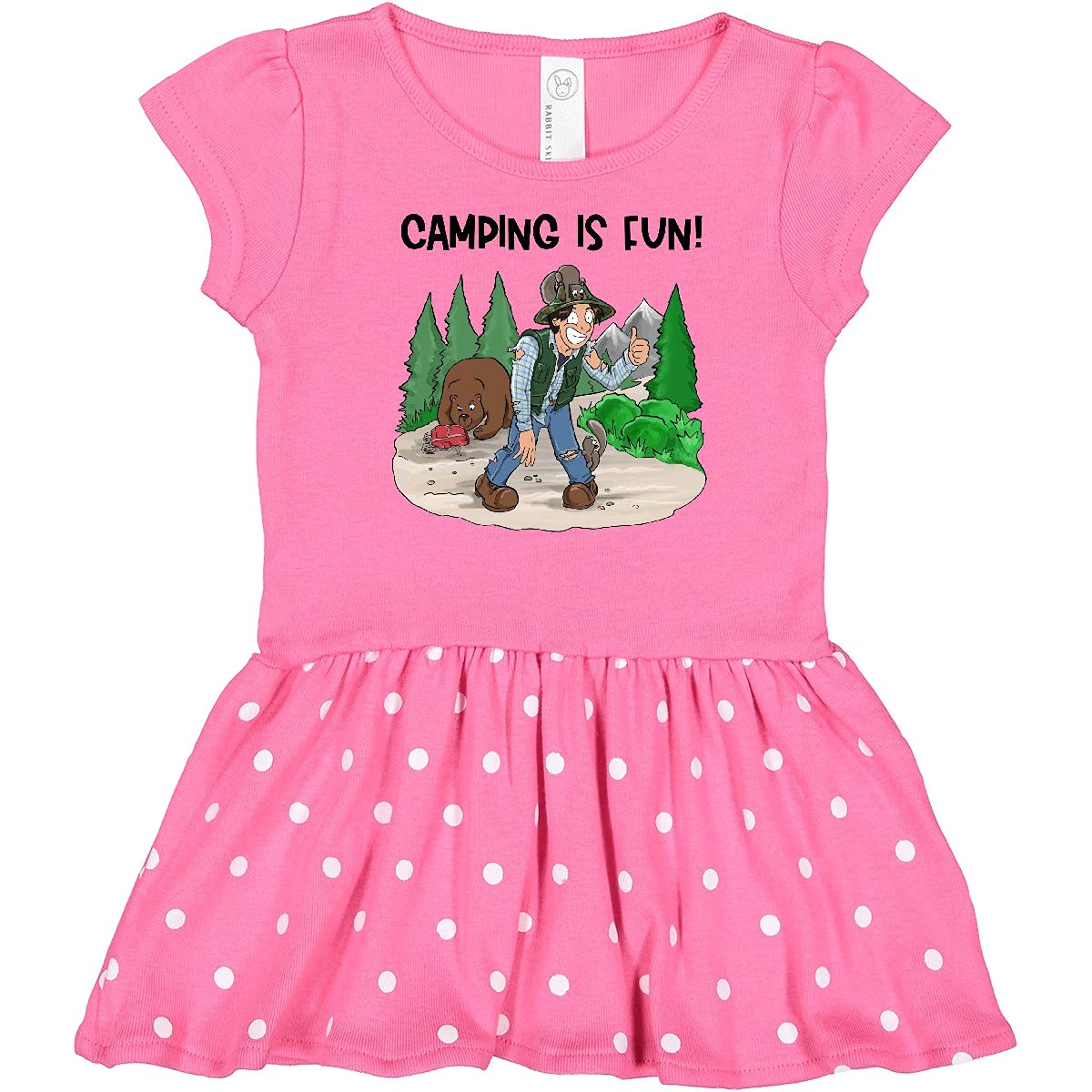 Inktastic Fun Camping Infant Dress for Outdoor Adventures
