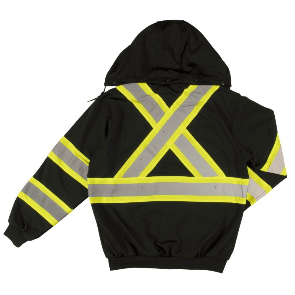 Tough Duck Unlined High Visibility Hoodie S494 - Durable Safety Workwear for Construction, Roadwork & Outdoor Jobs