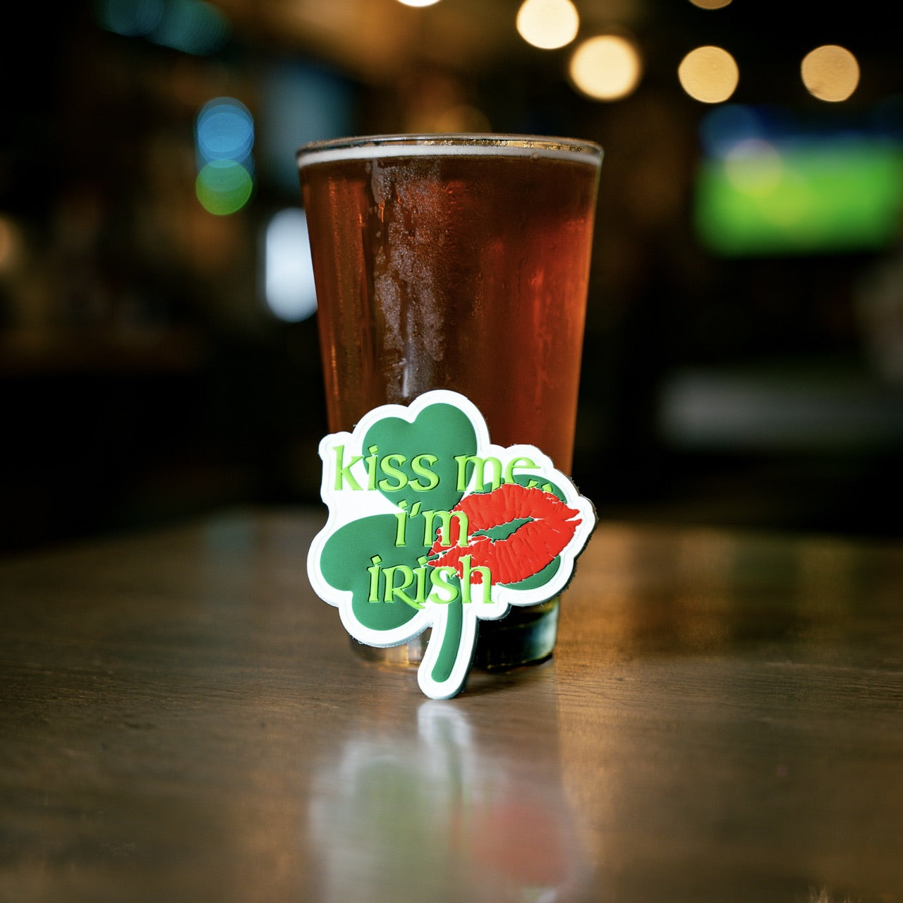St. Patrick's Day 'Kiss Me I'm Irish' Embroidered Patch - Perfect for Hats, Jackets & DIY Crafts | Fun Irish Pride Accessory