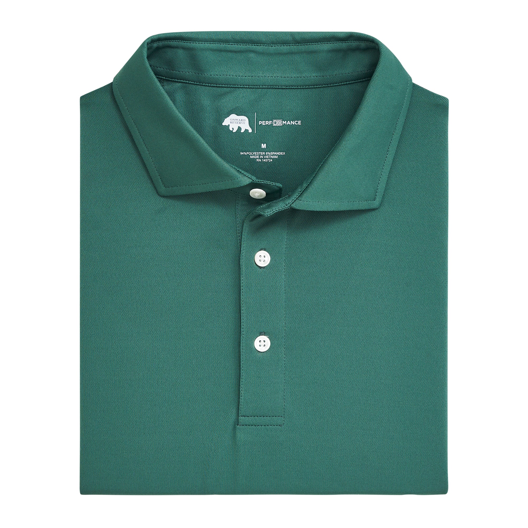 High-Quality Solid Performance Pique Polo Shirt - Smoke Pine Color | Perfect for Casual Wear, Golf, and Business Casual Outfits