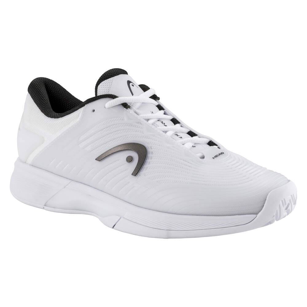Head Revolt Pro 4.5 Men's Tennis Shoes - Lightweight Performance Court Shoes for Men in White/Black - Perfect for Competitive Play & Training