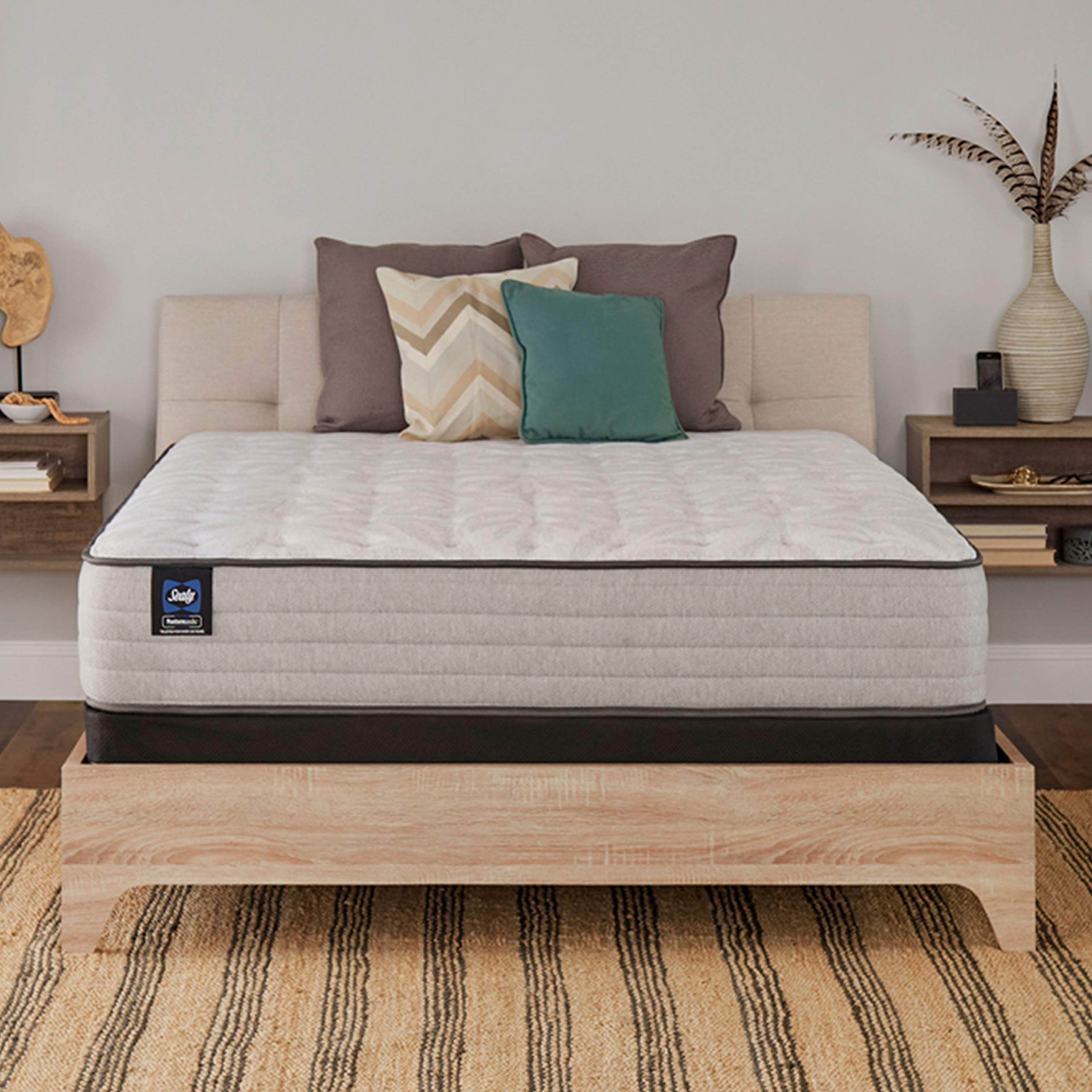 Sealy Posturepedic Spring Bloom Medium Feel Queen Mattress - Premium Support for Back Pain Relief & Comfortable Sleep, Perfect for Master Bedrooms & Guest Rooms