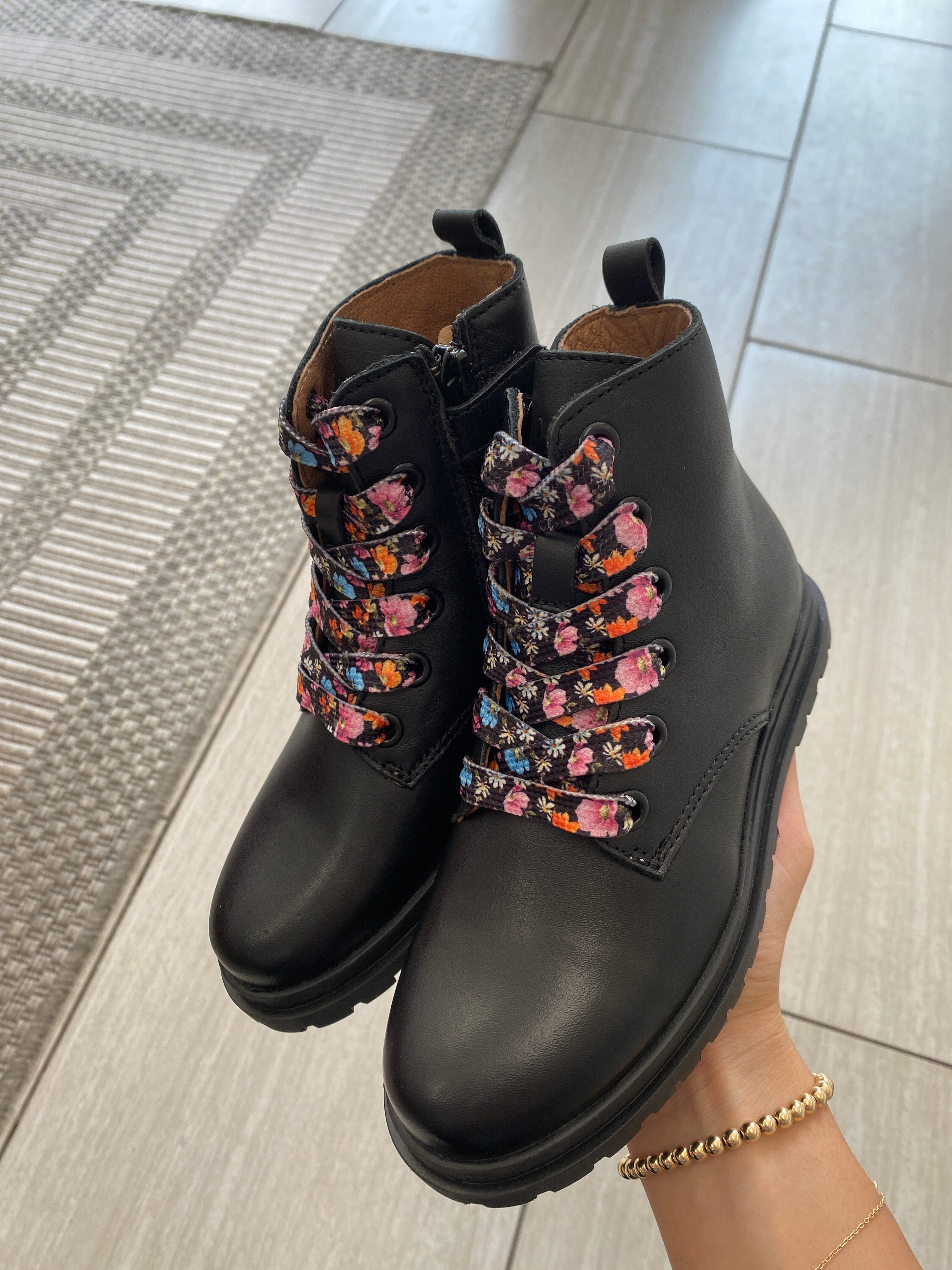 Black Floral Lace Ankle Boots for Women - Stylish Pointed Toe Booties with Chunky Heel | Perfect for Fall Outfits, Date Nights & Office Wear