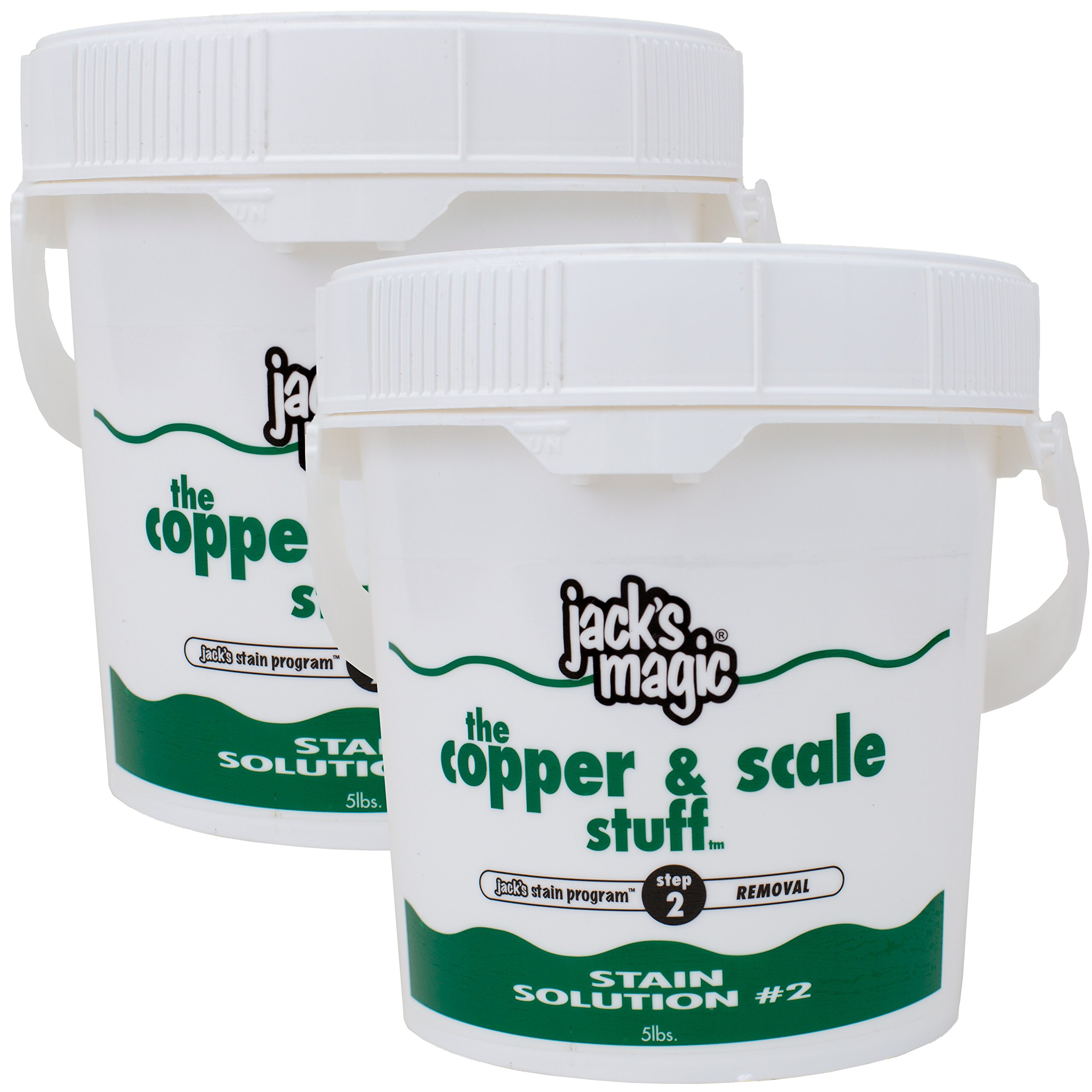 Jack's Magic JMCOPPER5 Stain Solution #2 for Copper & Scale Removal – Pool & Spa Maintenance for Crystal Clear Water