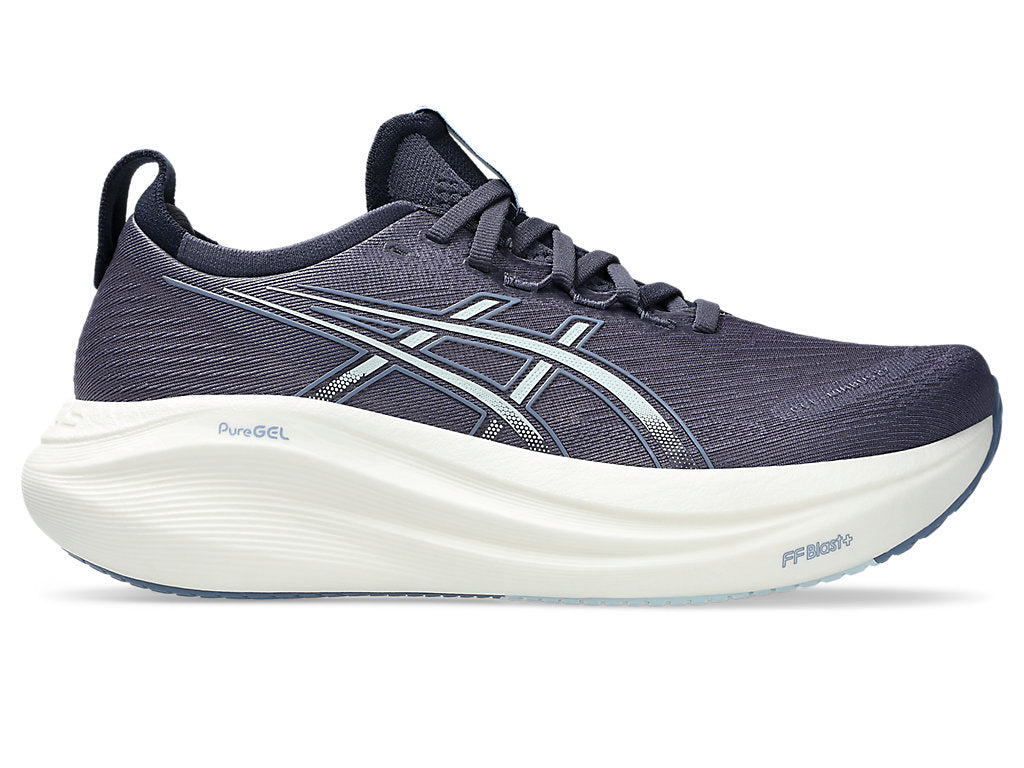 ASICS Women's Gel-Nimbus 27 Running Shoes - 500 Indigo Fog/Cool Grey - Lightweight Cushioned Sneakers for Jogging, Gym Workouts & Daily Walking