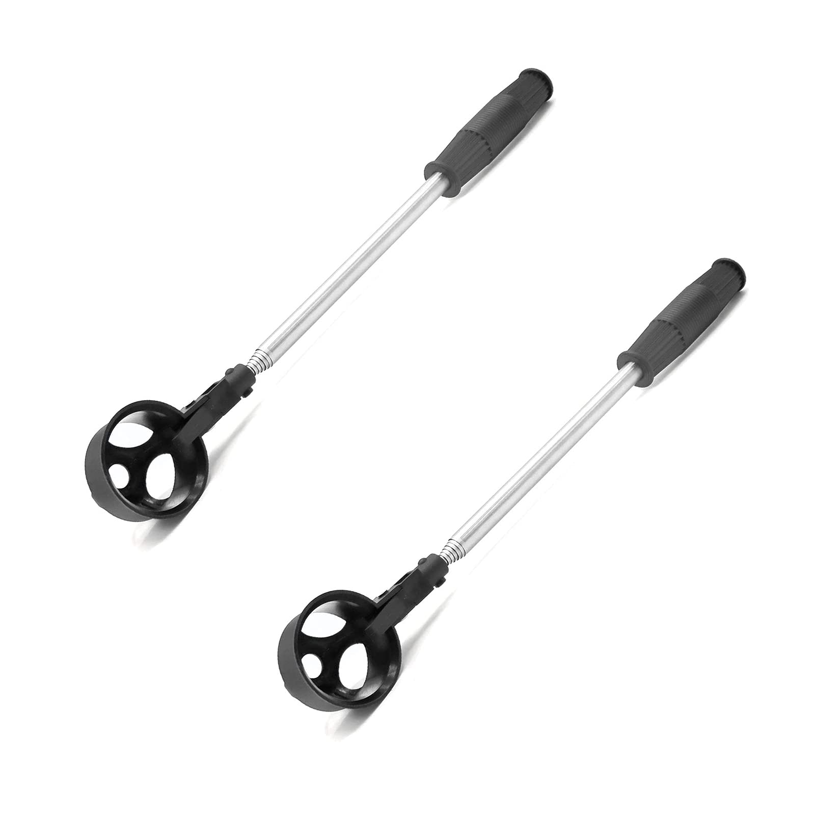 Premium 2-Pack Telescopic Golf Ball Retriever with Stainless Steel Shaft - Durable Portable Golf Accessory for Easy Ball Pickup | Perfect for Driving Ranges, Water Hazards & Course Maintenance