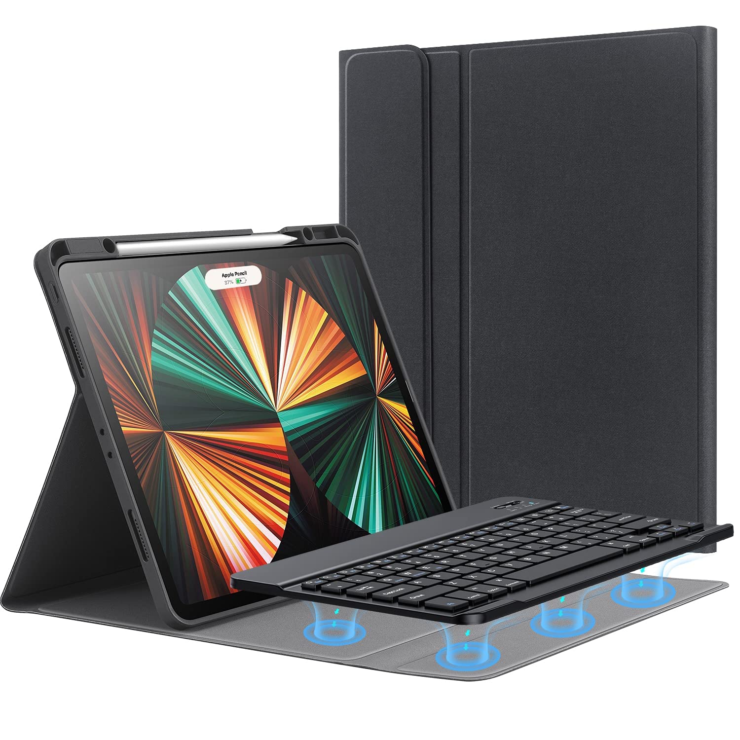 VOWUBO Magnetic Detachable Wireless Bluetooth Keyboard Case for iPad Pro 12.9